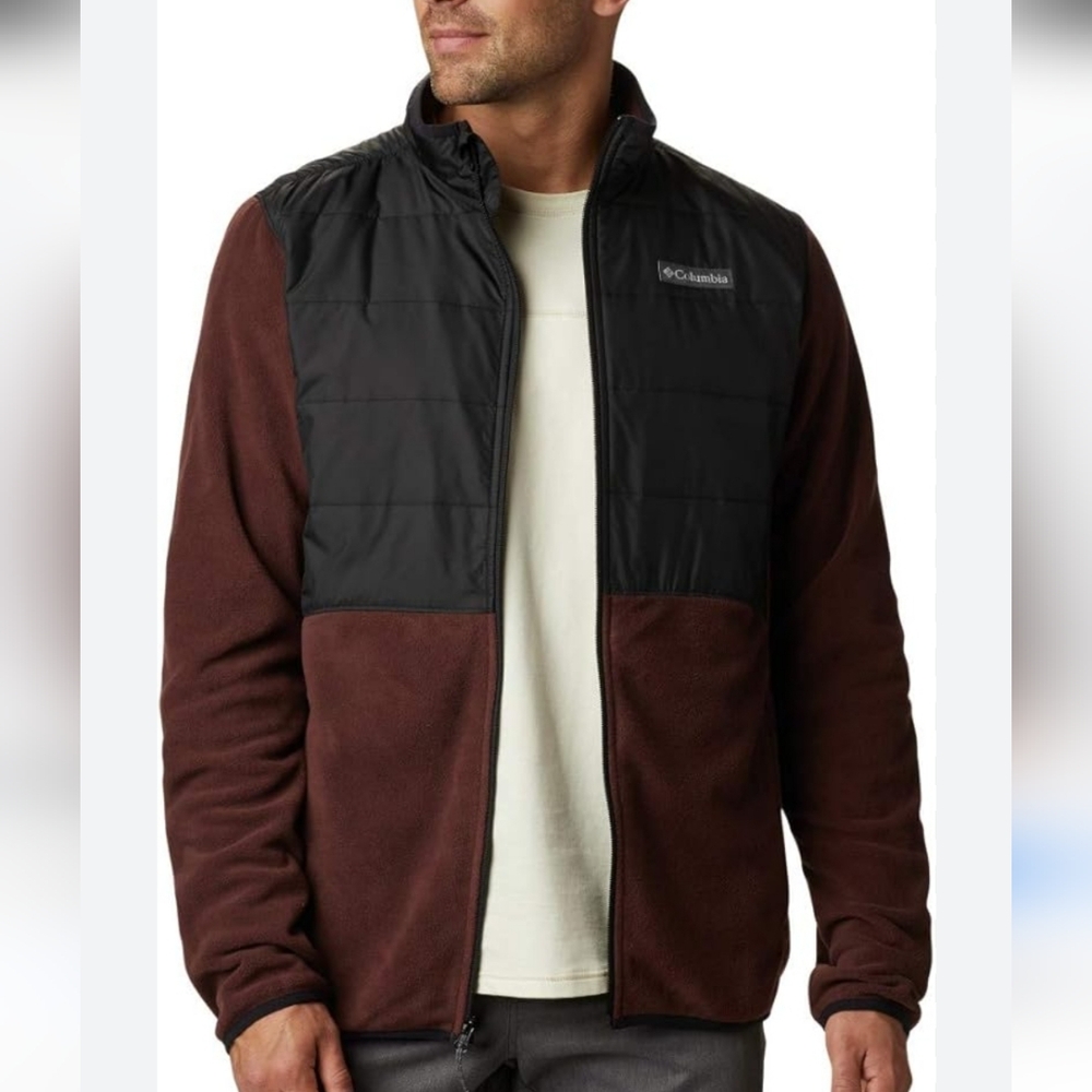 Columbia Mens Basin Fleece Jacket Full Zip Size XL